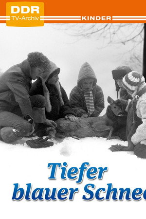 Tiefer blauer Schnee