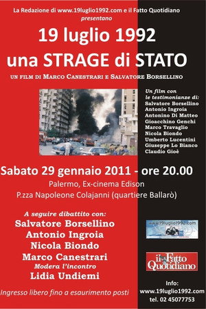 19 luglio 1992 – Una strage di Stato