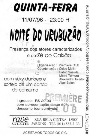 Noite do Urubuzão Humano
